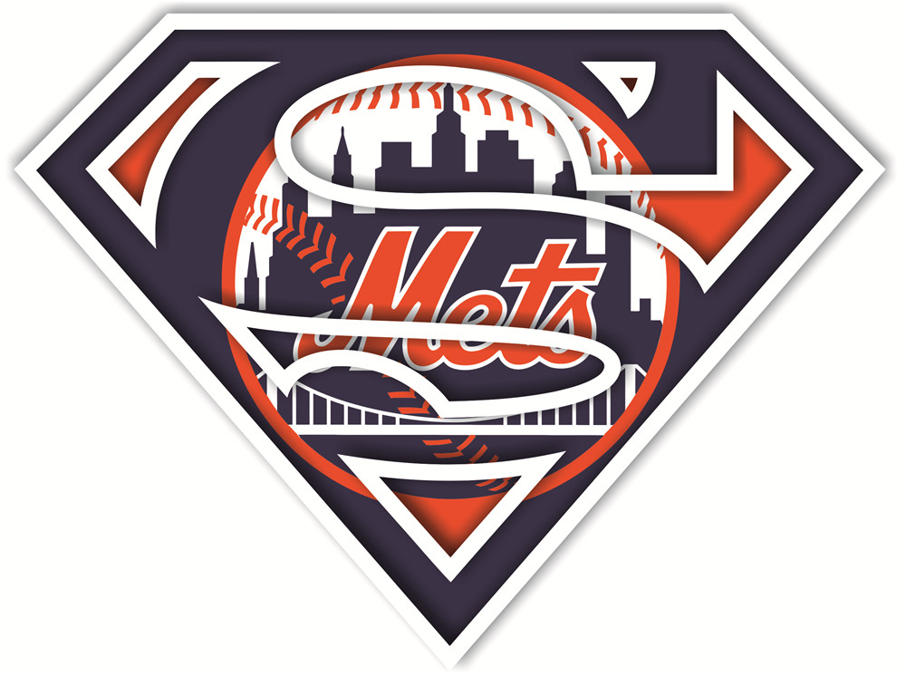 New York Mets superman logos iron on heat transfer...